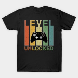 Level Unlocked Shirt Funny Video Gamer unisex T-Shirt